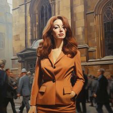 AI IMAGE - Portrait of Christine Keeler, 1960s, (2023). Creator: Heritage Images