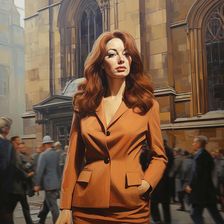 AI IMAGE - Portrait of Christine Keeler, 1960s, (2023). Creator: Heritage Images