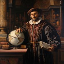 AI IMAGE - Portrait of Christopher Columbus, 1490s, (2023). Creator: Heritage Images