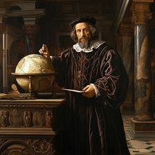 AI IMAGE - Portrait of Christopher Columbus, 1490s, (2023). Creator: Heritage Images