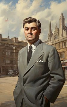 AI IMAGE - Portrait of Aneurin Bevan, c1940s, (2023). Creator: Heritage Images
