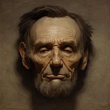 AI IMAGE - Portrait of Abraham Lincoln, c1865, (2023). Creator: Heritage Images