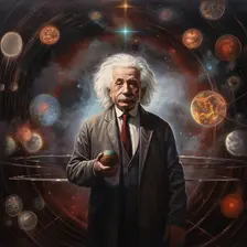 AI IMAGE - Portrait of Albert Einstein, 1950s, (2023). Creator: Heritage Images
