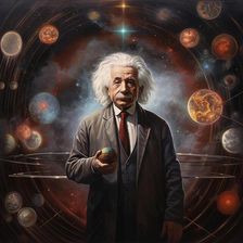 AI IMAGE - Portrait of Albert Einstein, 1950s, (2023). Creator: Heritage Images