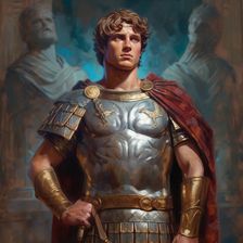 AI IMAGE - Portrait of Alexander the Great, 4th century BC, (2023). Creator: Heritage Images