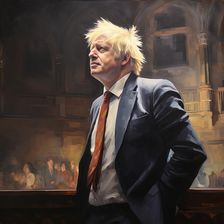 AI IMAGE - Portrait of Boris Johnson, 2023. Creator: Heritage Images