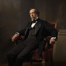 AI IMAGE - Portrait of Benjamin Disraeli, 1860s, (2023). Creator: Heritage Images
