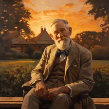 AI IMAGE - Portrait of George Bernard Shaw, 1920s, (2023). Creator: Heritage Images