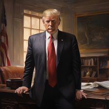 AI IMAGE - Portrait of Donald Trump, 2010s, (2023). Creator: Heritage Images