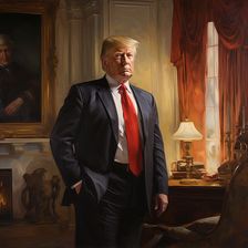 AI IMAGE - Portrait of Donald Trump, 2010s, (2023). Creator: Heritage Images