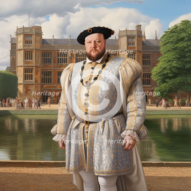 AI IMAGE - Portrait of King Henry VIII, 1540s, (2023). Creator: Heritage Images.