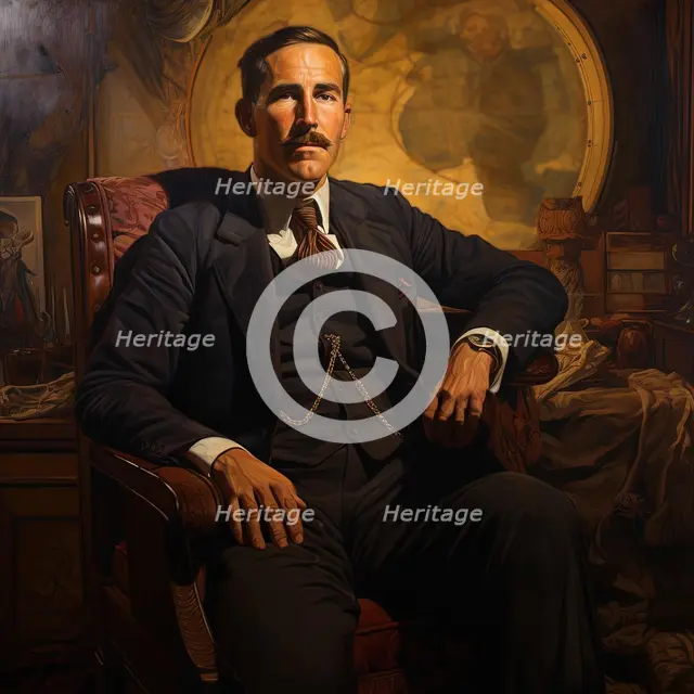AI IMAGE - Portrait of Howard Carter, 1930s, (2023). Creator: Heritage Images.