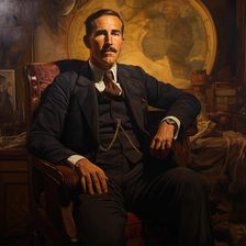 AI IMAGE - Portrait of Howard Carter, 1930s, (2023). Creator: Heritage Images