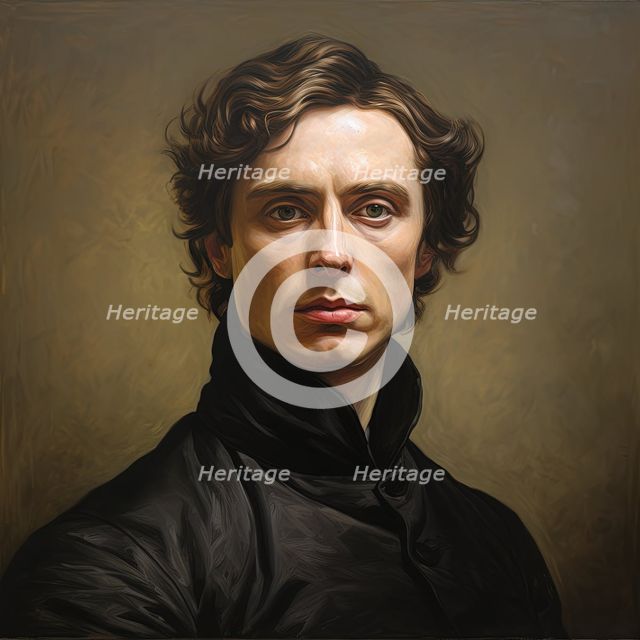 AI IMAGE - Portrait of John Keats, 19th century, (2023). Creator: Heritage Images.