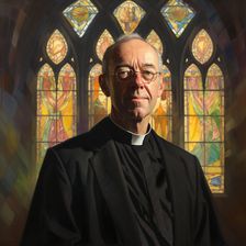 AI IMAGE - Portrait of Justin Welby, Archbishop of Canterbury, 2023. Creator: Heritage Images