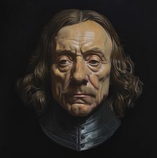 AI IMAGE - Portrait of Oliver Cromwell, 1650s, (2023). Creator: Heritage Images