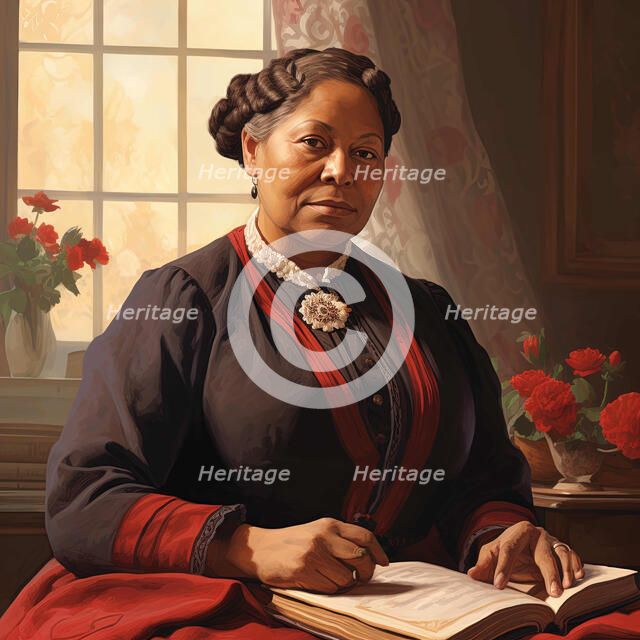 AI IMAGE - Portrait of Mary Jane Seacole, 1850s, (2023). Creator: Heritage Images.