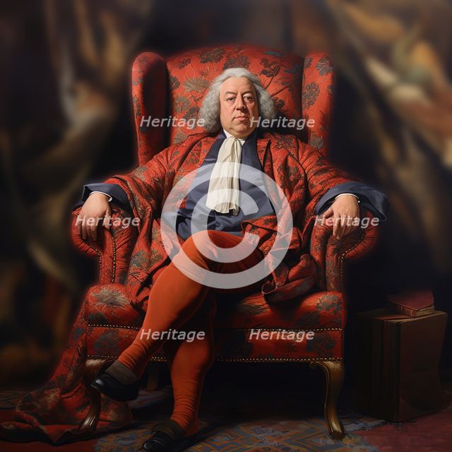 AI IMAGE - Portrait of Samuel Johnson, 1760s, (2023). Creator: Heritage Images.