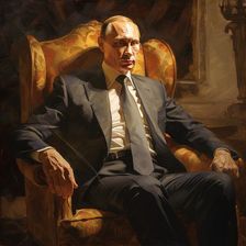 AI IMAGE - Portrait of President Vladimir Putin, 2023. Creator: Heritage Images