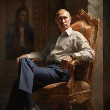 AI IMAGE - Portrait of President Vladimir Putin, 2023. Creator: Heritage Images