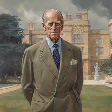 AI IMAGE - Portrait of Prince Philip, Duke of Edinburgh, 2000s, (2023). Creator: Heritage Images