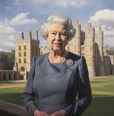 AI Image - Portrait of Queen Elizabeth II, 2000s, (2023). Creator: Heritage Images