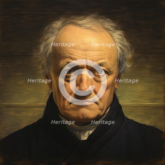 AI Image - Portrait of William Blake, 1800s, (2023). Creator: Heritage Images.