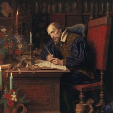 AI IMAGE - Portrait of William Shakespeare, 1600s, (2023). Creator: Heritage Images