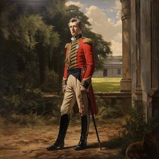 AI IMAGE - Portrait of the Duke of Wellington, 1800s, (2023). Creator: Heritage Images