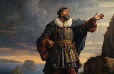 AI IMAGE - Portrait of Vasco da Gama, late 15th-early 16th century, (2023). Creator: Heritage Images.