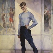 AI IMAGE - Portrait of Vaslav Nijinsky, 1920s, (2023). Creator: Heritage Images