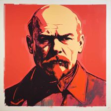 AI IMAGE - Portrait of Vladimir Lenin, 1910s, (2023). Creator: Heritage Images