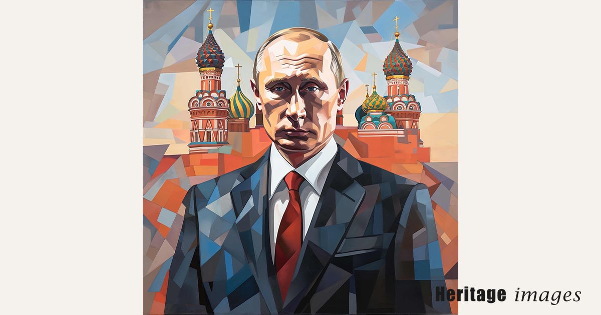AI IMAGE - Portrait of Vladimir Putin standing in Red Square, Moscow ...