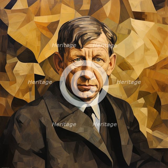AI IMAGE - Portrait of W H Auden, c1960s, (2023). Creator: Heritage Images.