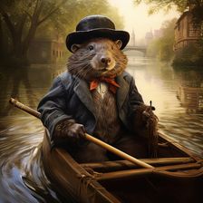 AI IMAGE - Ratty from The Wind in the Willows, 2023. Creator: Heritage Images