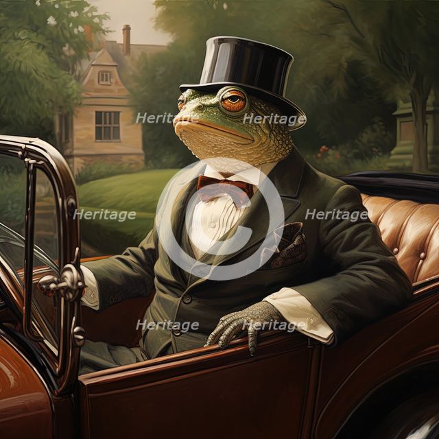 AI IMAGE - Toad from The Wind in the Willows, 2023. Creator: Heritage Images.