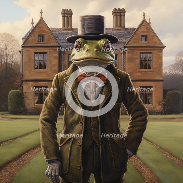 AI IMAGE - Toad, from "The Wind in the Willows", 2023. Creator: Heritage Images.