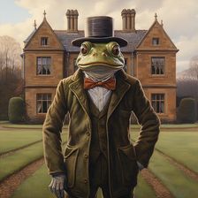 AI IMAGE - Toad, from "The Wind in the Willows", 2023. Creator: Heritage Images