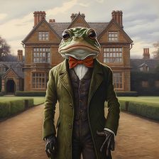 AI IMAGE - Toad, from "The Wind in the Willows", 2023. Creator: Heritage Images