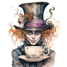 AI IMAGE - The Mad Hatter, from "Alice in Wonderland", 2023. Creator: Heritage Images