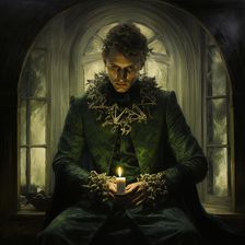 AI IMAGE - The Ghost of Christmas Present, 2023. Creator: Heritage Images