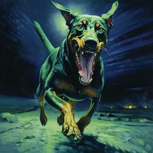 AI IMAGE - The Hound of the Baskervilles, 2023. Creator: Heritage Images