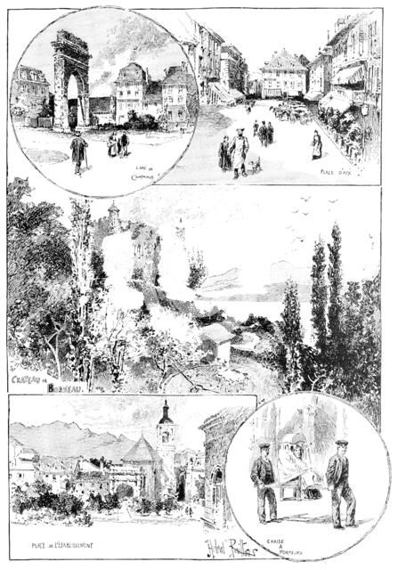 Aix-Les-Bains and its neighbourhood, visited by the Queen, 1890. Creator: Carl Hentschel.