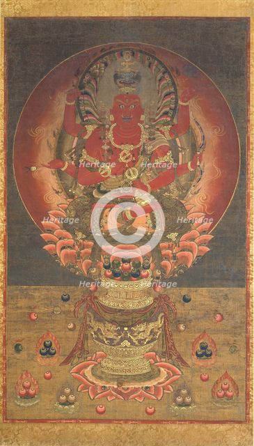 Aizen Myoo, 14th century. Creator: Unknown.