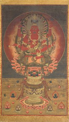 Aizen Myoo, 14th century. Creator: Unknown