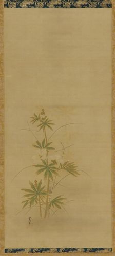 Aibika (part of a set), Edo period, mid 17th-early 18th century. Creator: Kanô Yôboku Tsunenobu