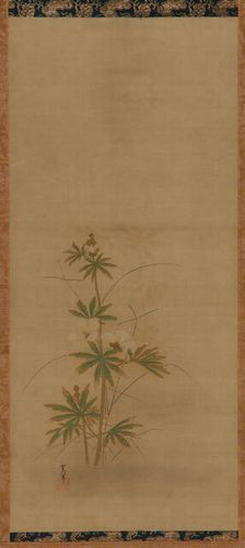 Aibika (part of a set), Edo period, mid 17th-early 18th century. Creator: Kanô Yôboku Tsunenobu