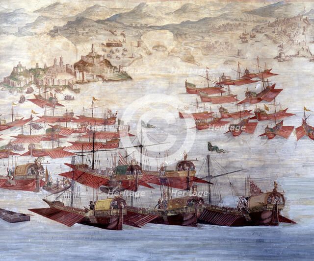 Aid of Tunisia and Ceuta, 1578, fresco in the Palace of Santa Cruz.
