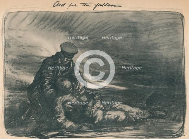 'Aid for the Fallen', 1914, (1914). Artist: Thomas Brock.