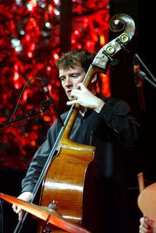 Aidan O'Donnell, jazz musician, Brecon, 2000. Artist: Brian O'Connor